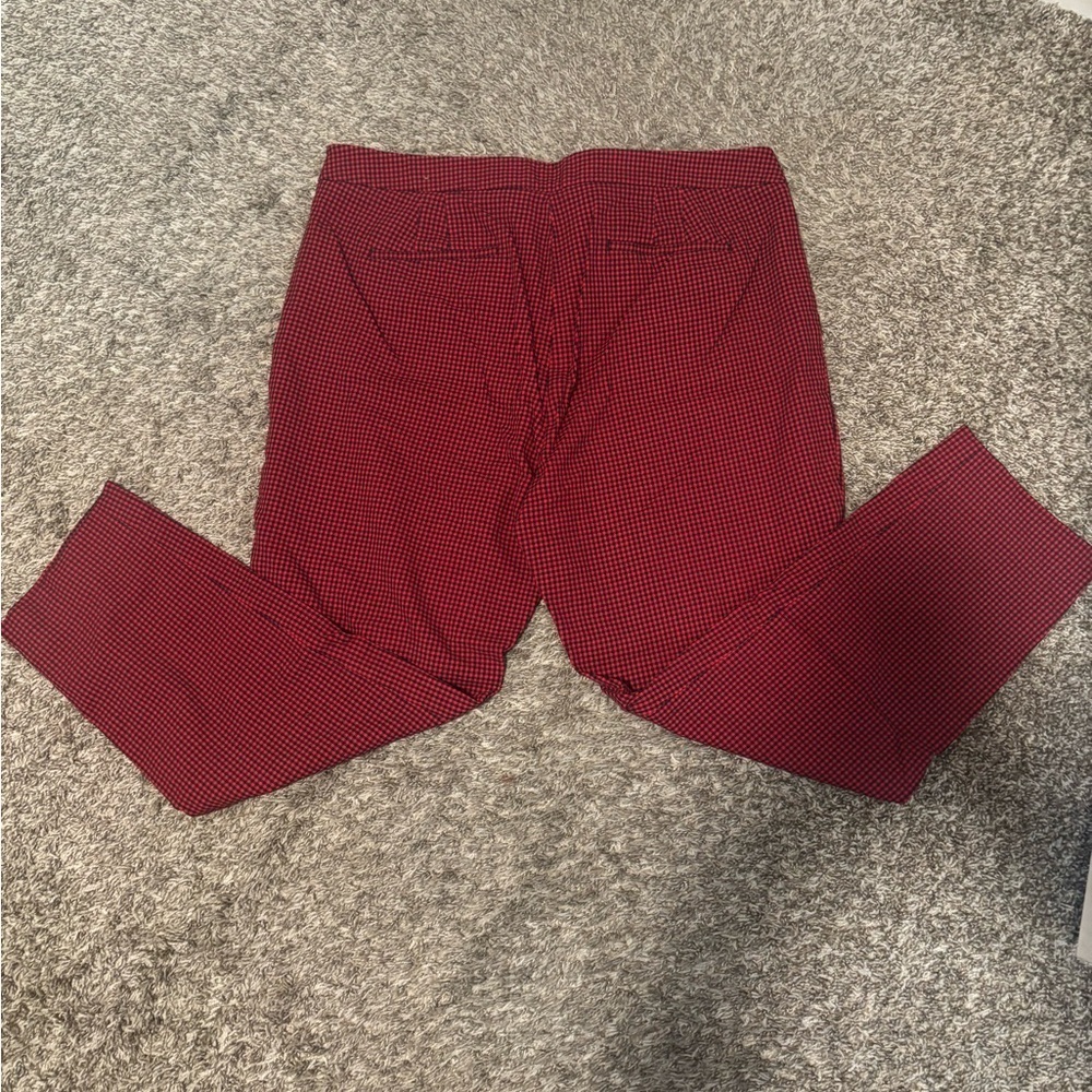 Talbots Red Patterned Dress Pants - Picture 13 of 13